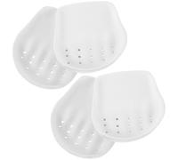 CLISPEED Protectores para Puntera de Zapatos Deportivos Antiarrugas, Soporte de Alta Elasticidad en Tonalidad Clara, 2 Pares para Mantenimiento y Prevención de Pliegues en