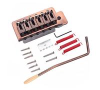 CLISPEED Puente de Guitarra Eléctrica de Cuerdas Puente Rígido Fijo Sillín Plano para Guitarra Eléctrica de Cejuela de Carga