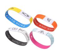 CLISPEED Pulsera Cristiana de Ajuste Seguro 4 Piezas Programable con Etiquetas Nfc de Tela Vibrante y Estilo Moderno para Devocionales Diarios y Uso Trabajo