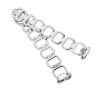 CLISPEED Pulsera Metálica Hueca de Acero Inoxidable Compatible con Fitbit Luxe Diseño Flexible y Transpirable Brazalete y para Reloj