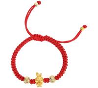 CLISPEED Pulsera Roja del Año del Conejo Cuerda Trenzada de Aleación, Símbolo de Buena Suerte y Prosperidad para Todas las Ocasiones y Año Chino
