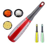 CLISPEED Rallador de Queso y Ajo de Acero Inoxidable Multifunción de Doble Cara, Tamaño Compacto, Color Aleatorio, Herramienta de Cocina Adecuado para Frutas y Verduras,