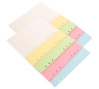 CLISPEED Recambio de Papel A5 6 Agujeros, Hojas Sueltas Rayadas para Planificador, 2 Conjuntos de 100 Piezas, Compatible Carpeta para Escuela y Oficina
