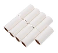 CLISPEED Recambios Blanco Pegajosos para Quitapelusas Recambio Extra Rodillo de Papel Diseño Diagonal, 9 Piezas y 30 Hojas por Portátil para Coche y Oficina