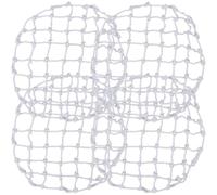 CLISPEED Red Anticaída Circular para Tapa de Pozo de Inspección, Red de Seguridad de Poliéster Elástico Resistente, 4 Piezas, Protección para Alcantarillado y Pozos Exteriores