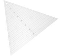 CLISPEED Regla Acrílica para Coser de 8 Pulgadas Plantilla Triangular de 60° para Patchwork, Corte Preciso de Tela y Accesorios para Labores de Costura y Confección