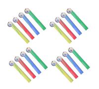 CLISPEED Regla de Madera de 18 Cm Diseño de Fútbol, 20 Piezas, Material Escolar Oficina, Herramienta Precisa para Dibujo, Matemáticas y Recompensas Escolares Color Color Aleatorio