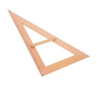 CLISPEED Regla De Madera para Profesor con Mango Herramienta Educativa Geométrica Soporte para Dibujo Montessori Regla Escolar Reutilizable para Enseñanza