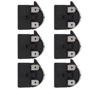 CLISPEED Relé de Arranque Ptc para Compresor de Mini Refrigerador 3 Pines 22 Ohmios 6 Piezas Accesorio de Repuesto para Frigorífico y Congelador Protector de Sobrecarga para