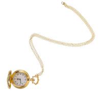 CLISPEED Reloj de Bolsillo Vintage para Hombre y Personas Mayores, Aleación de Zinc Dorado, Ligero Hora Precisa, Adecuado para Cualquier Ocasión