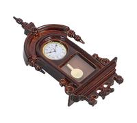 CLISPEED Reloj de Péndulo Miniatura Vintage para Casa de Muñecas, Decoración Retro en Mini Reloj de Repisa, Modelo Delicado y Compacto 1 Pieza para Escenas en Miniatura
