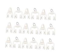 CLISPEED Riel para Cortinas Silencioso Poleas De Rodamiento 50 Piezas, Rodillos De Riel De Cortina Ajustables, Compatibles Rieles Estándar, Uso Ventanas y Puertas Corredizas