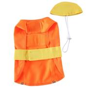 CLISPEED Ropa para Perros Adorable Disfraz de Ingeniero Poliéster XL Cómodo y Ligero para Mascotas Pequeñas y Medianas Fiestas y Cumpleaños