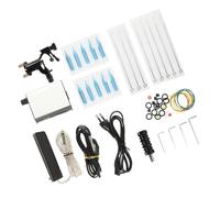 CLISPEED Rotatoria Portátil Kit Completo Motor De Tatuaje Estable Acero Inoxidable Plata Para Aprendiz Uso Profesional Estudio