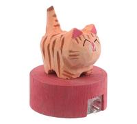 CLISPEED Sacapuntas Manual Agujero Diseño de Gato Naranja Compacto y Portátil para Lápices y Crayones Papelería Estudiantil y Uso Escolar Escritorio