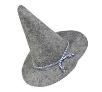 CLISPEED Sombrero de Espantapájaros Gris para Adultos Accesorio Versátil para Disfraz de Brujo y Mago Fiestas de Halloween y Carnaval Diseño Cómodo y Ligero para Cosplay y Actuaciones