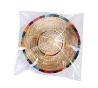 CLISPEED Sombrero de Sol para Mascotas Estilo México Trenzado y Transpirable Ajustable con Cuerda S Beige para Actividades al Aire Verano