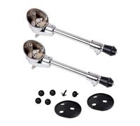 CLISPEED Soporte de Caballete Inferior para Batería de Música, Patas de Bombo Ajustables de Acero Inoxidable, Fácil de Transportar, Paquete de 2 Piezas para Instrumentos de Percusión