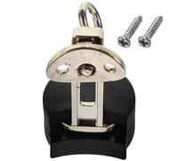 CLISPEED Soporte de Dedo Simple para Instrumento de Viento Negro Almohadilla de Goma y Acero Inoxidable, Accesorio Cómodo para Tocar en Sesiones Prolongadas
