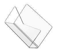CLISPEED Soporte de Escritorio Acrílico Transparente para Cartas y Archivos Organizador de Oficina Estante de Almacenamiento para y Libros Diseño Elegante y Funcional