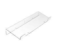 CLISPEED Soporte de Teclado Ordenador Acrílico Cuña y Bandeja Elevadora, Soporte Ergonómico Inclinado para Escritorio, Uso en Oficina y Juegos, Medidas 43,2 X 14 X 4 CM