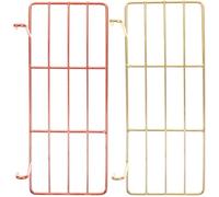CLISPEED Soporte Metálico Plataforma Rectangular para Pájaros 2 Piezas para Juego y Descanso Resistente y Fácil de Limpiar de Periquitos y Cacatúas para Uso Prolongado