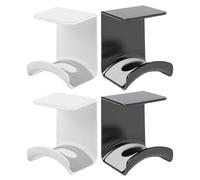 CLISPEED Soporte para Auriculares Debajo del Escritorio de Plástico 4piezas Diseño para Optimización de Espacio y Solución de Almacenamiento para Reuniones y Aulas