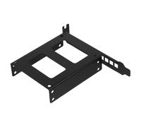 CLISPEED Soporte para Disco Duro SSD de Acero Negro Bandeja Compatible para Bahía HDD Bastidor de Montaje Pci de Altura Completa para Ordenadores y Cajas Compactas