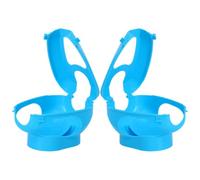 CLISPEED Soporte para Palomas 2 Piezas Azul, Accesorio para Jaulas de Pájaros para Alimentación, Inyección y Observación Diseño Hueco Ajustable para Paloma Mensajera y Palomar