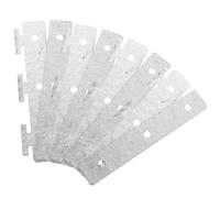 CLISPEED Soportes de Montaje para Cortinas de Tiras 5 Piezas Clips Galvanizados para Puertas, Montaje Fácil y Duradero en Interiores