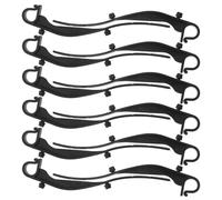 CLISPEED Sujetadores para protectores de canalones 20 clips ABS negros para instalación de rejillas en sistemas de gutter con función antiobstrucción para propietarios