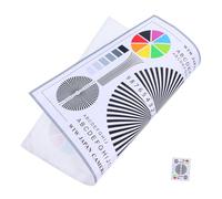 CLISPEED Tabla de Prueba de Enfoque para CCTV y Calibración de Lentes, Accesorios de Prueba para Cámaras de Seguridad, Diseño Duradero, Uso en Interiores y Exteriores, Tamaño 40x30 Cm,