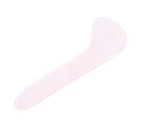 CLISPEED Tablero Gua Sha De Cuarzo Rosa Tabla De Raspado De Herramienta De Masaje Gua Sha Piedra Natural Para Uso Facial y Para Masaje De Ojos y Rostro