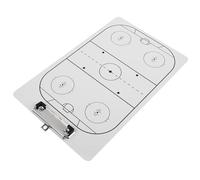 CLISPEED Tablero Táctico de Hockey Portátil Pizarra Blanca Borrable para Entrenadores Herramienta Compacta y Resistente para Planificación y Comunicación Estratégica Entrenamiento y