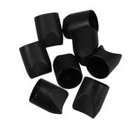 CLISPEED Tapas Estabilizadoras para Sillas Plegables De Plástico Negro, Adaptadoras para Patas De Tubo 7/8 Pulgadas, Pack De 8 Unidades, Ideales para Exterior y Camping