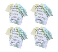 CLISPEED Tarjetas Instrucciones de Lavado para Camisetas Etiquetas para Ropa de Papel Resistente Coloridas Paquete de 300 Unidades 6 Paquetes de 50 Guía Práctica para Cuidado y