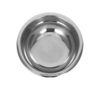 CLISPEED Tazón de Afeitar de Metal para Hombre Cuenco Redondo con Base Antideslizante y Peso para Espuma de Jabón para Barberías y Uso Personal Diseño Moderno y Compacto