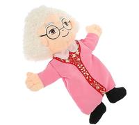 CLISPEED Títere de Mano Abuela de Peluche para Muñeca Ligera para y Desarrollo Motor Figura Interactiva para Educación Temprana y Familiar