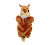 CLISPEED Títere de Mano de Peluche con Diseño de Ardilla Juguete Educativo para Accesorio Narrativo para Cuentos Suave y Resistente para Parentales y Aprendizaje