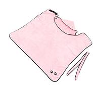 CLISPEED Toalla de Baño para Mascotas de Secado Rápido Roba de Baño para Cachorros y Absorbente Color Rosa