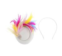 CLISPEED Tocado De Fiesta Pinza Pelo Tocado Tipo Pastillero Para Boda Fiesta De Té