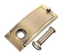 CLISPEED Tocador de Puerta de Aleación de Zinc con Mirilla Diseño Moderno y Resistente para Seguridad Entradas Exteriores