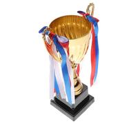 CLISPEED Trofeo de Competición Dorado de Metal para Deportes Escolares Base Estable y Diseño Elegante Adecuado para Premiar Campeones en Eventos Deportivos