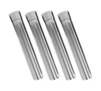 CLISPEED Tubo de Chimenea Conector Recto y Codo 4 Piezas de Acero Inoxidable Resistente y Anticorrosión para Estufas y Calentadores de Agua para Camping y Uso Exterior