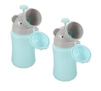 CLISPEED Urinario Portátil para 2 Piezas a Prueba de Derrames con Tapa Material Silicona Suave Tamaño Reducido Adecuado para Viajes en Coche Camping y Emergencias Infantiles