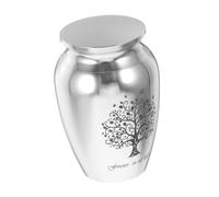 CLISPEED Urna para Mascotas Pequeña Metálica Urna para Cenizas De Perros y Gatos Tapa Hermética Ligera y Compacta Uso Conmemorativo para Mascotas Recuerdo