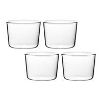 CLISPEED Vasos de Postre Redondos de Vidrio 200 Ml 4 Piezas Recipientes Multiusos para Mousse Helado y Aperitivos Aptos para Buffet y Exhibición de Postres