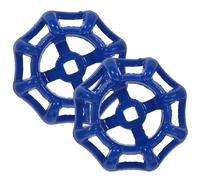 CLISPEED Volante de Válvula de Acero Fundido, 2 Unidades, Repuesto para Válvula de Cierre, Mango de Válvula con Conector de 6 x 6 mm, Inoxidable, Versátil, para Grifos de Manguera y Válvula de Agua