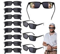 CLIUNT 12 Piezas Gafas Espía,Gafas de Agente Negras,para Niños y Adultos Fiesta de Graduación Fiesta de Cumpleaños