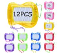 CLIUNT Mini pizarra de dibujo magnética para niños,12 Pieza Mini Tablero de Dibujo, Mini Pizarra Mágica, Cumpleaños Infantil Juguetes,Fiesta de Cumpleaños, Aula, Doodle Board para educación, Bolsas de